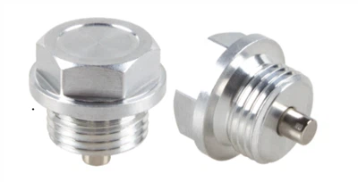 Bouchon d'huile magnétique hexagonal en aluminium
